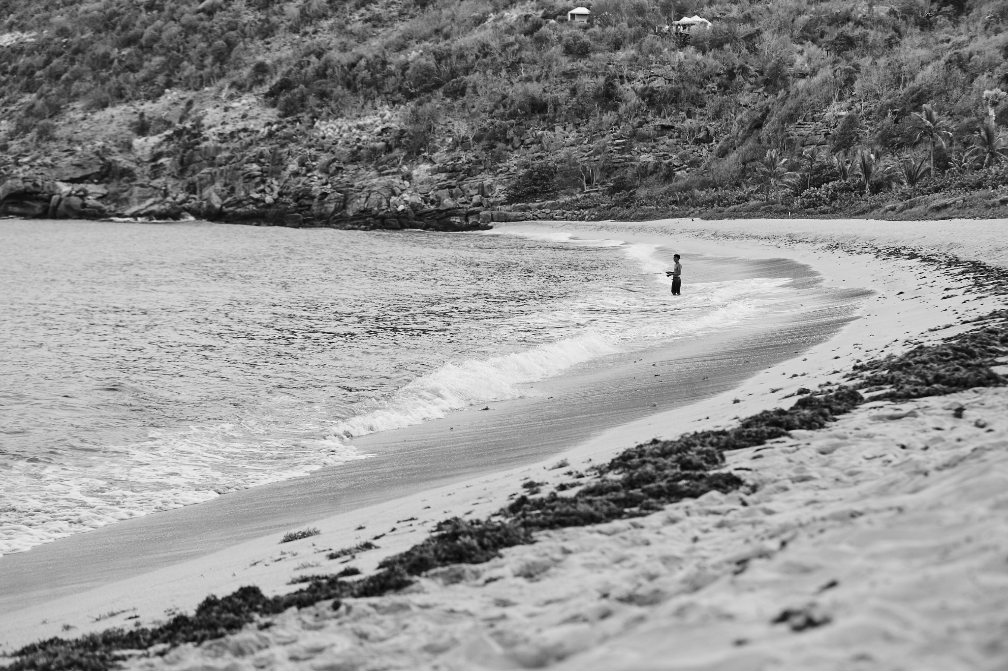 Présence humaine minuscule dans un vaste paysage, photographie noir et blanc de Michael Gramm